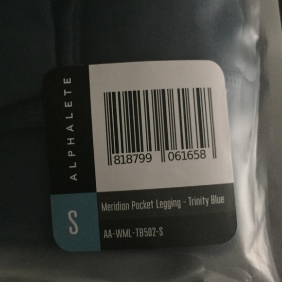 Alphalete Meridian Pocket Legging Trinity Blue - Picture 2 of 2